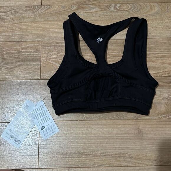 NWT athleta black sports bra size xxs - Picture 2 of 6